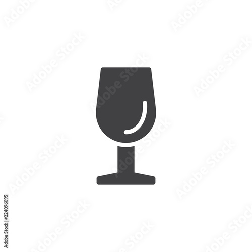 Wine glass vector icon. filled flat sign for mobile concept and web design. wineglass simple solid icon. Symbol, logo illustration. Pixel perfect vector graphics