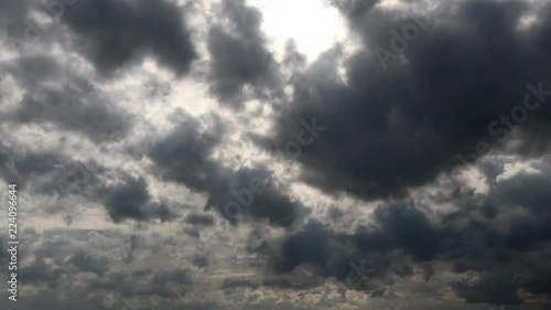 Dramatic atmosphere Time lapse footage video clip of beautiful sunset sky and clouds.
