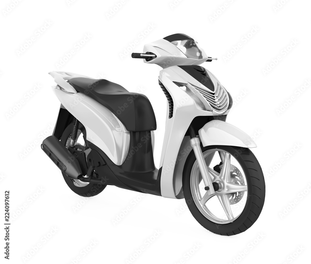 Scooter Motorcycle Isolated