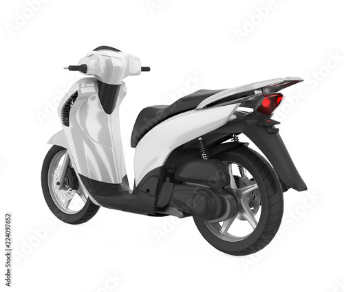 Scooter Motorcycle Isolated