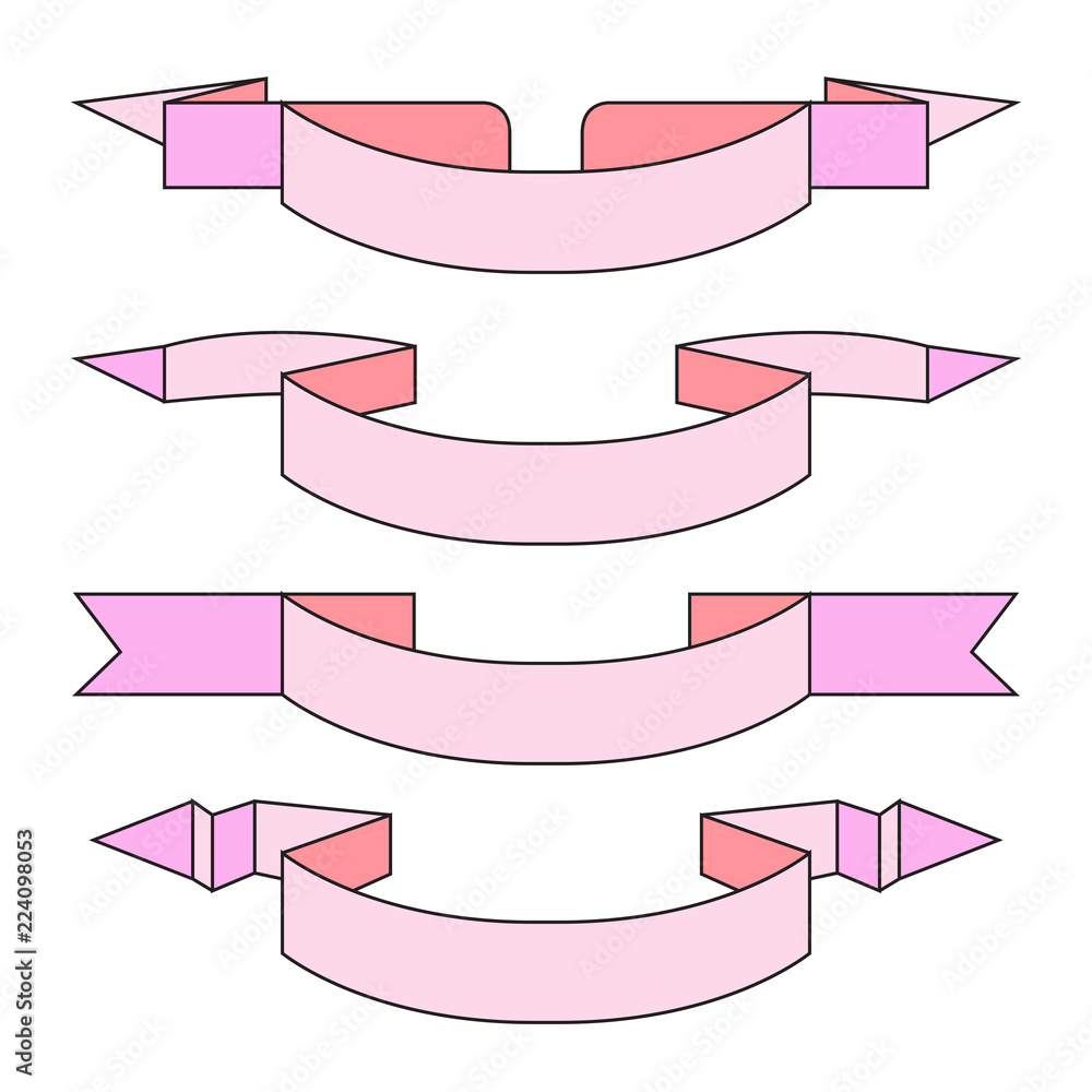 pink ribbon on white background pink ribbon on white background