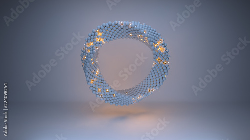 Twisted circle shape abstra...