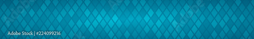 Abstract horizontal banner or background of small rhombuses in light blue colors.