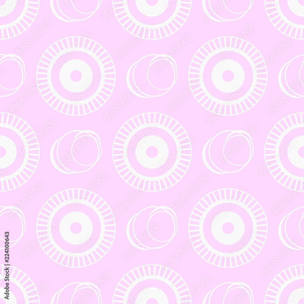 Fototapeta premium Geometric seamless pattern. Circles