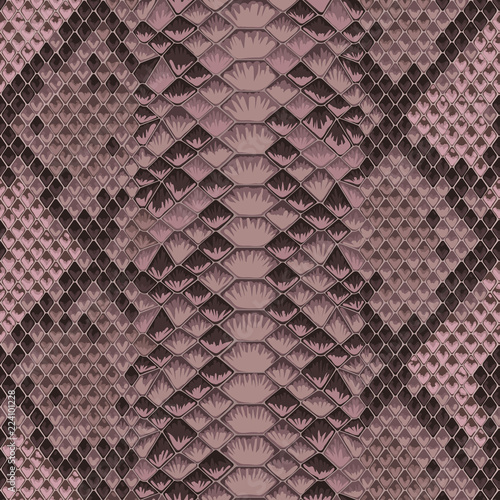 Snake Skin Colorful Animal Pink Seamless Pattern