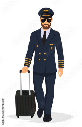 Airplane pilot captain