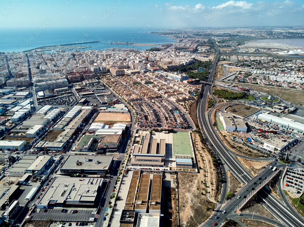 Fototapeta premium Aerial photography Torrevieja townscape. Spain