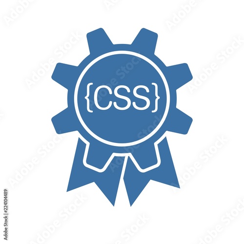 CSS программирование. Сервис. Векторный значок.