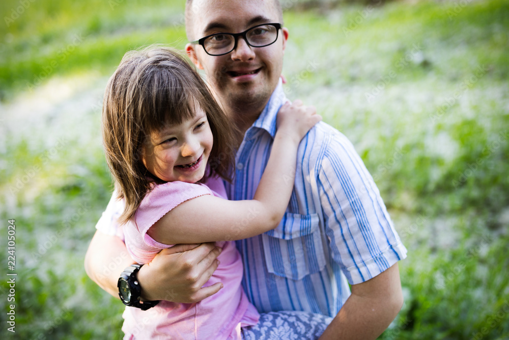 Picture of girl and man with down syndrome Picture of girl and man with down syndrome