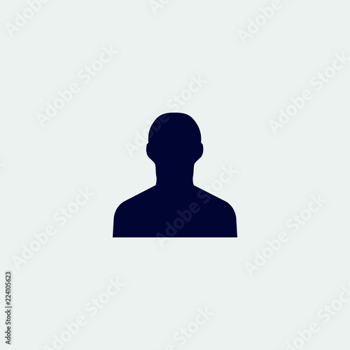 user icon, vector illustration. flat icon