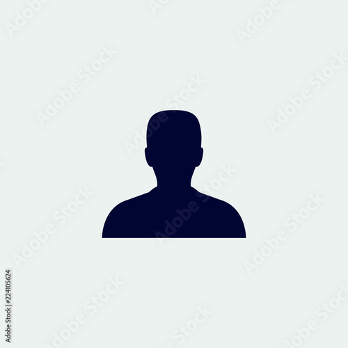 user icon, vector illustration. flat icon
