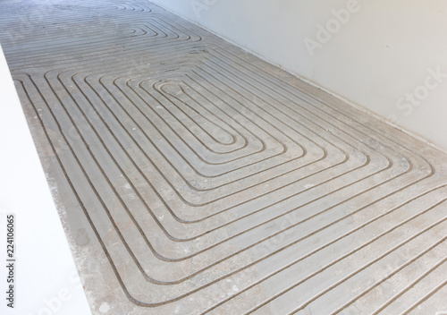 Quadro em tela Milling in concrete floor