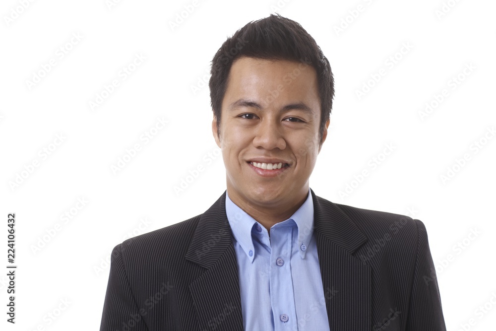 Closeup portrait of happy smiling businessman Closeup portrait of happy smiling businessman