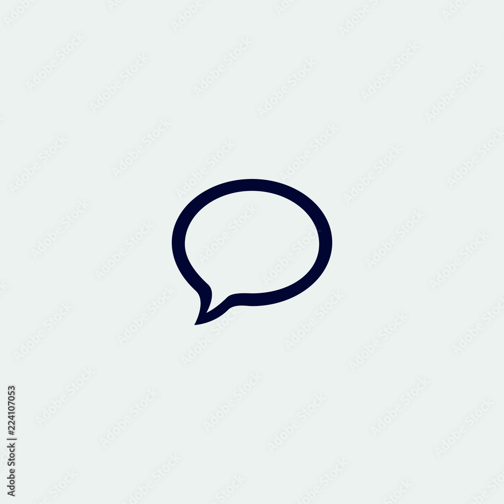 speech bubble icon, vector illustration. flat icon speech bubble icon, vector illustration. flat icon