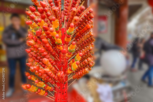 Tang hulu Chinese famous street food Yuyuan garden shanghai city china