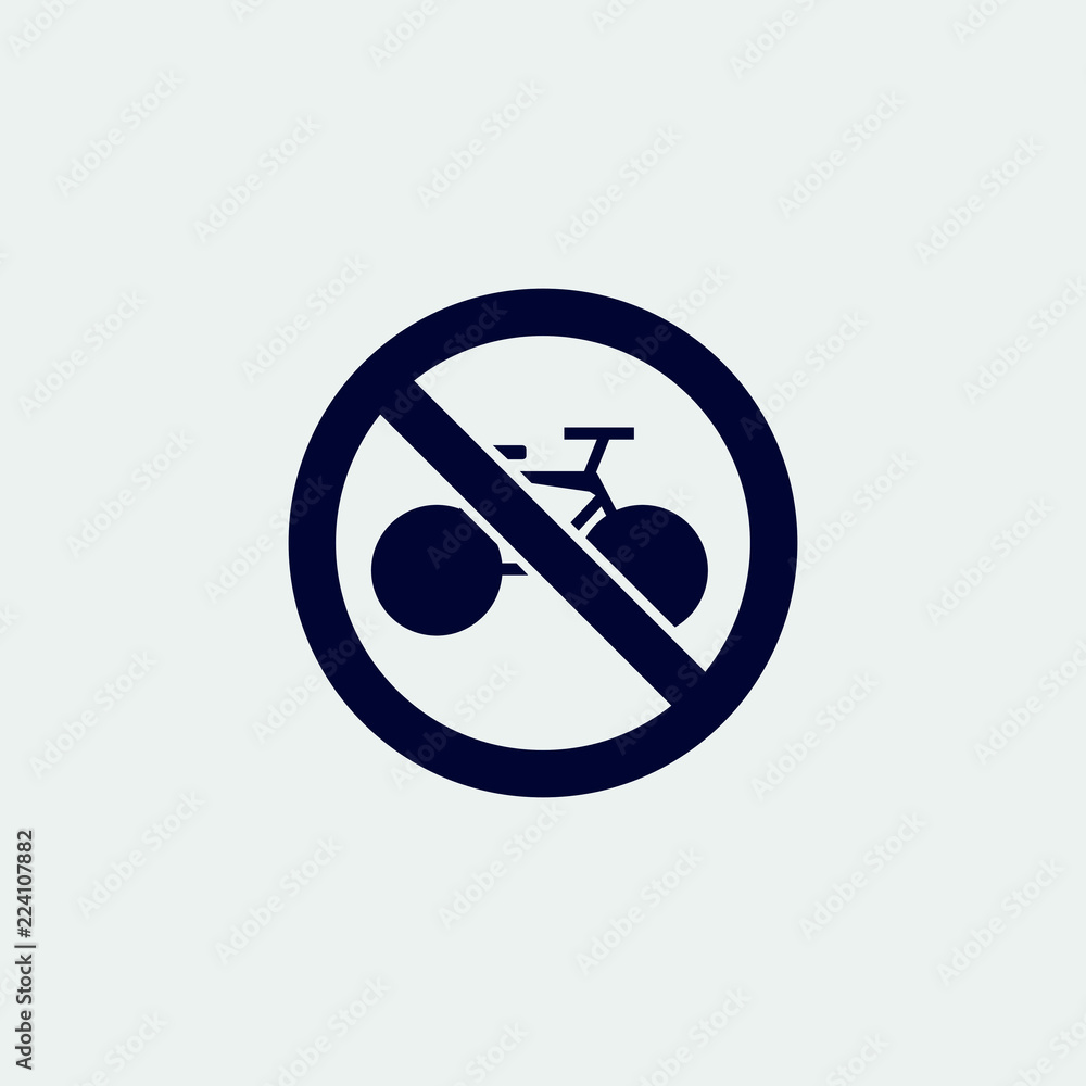 no bike icon, vector illustration. flat icon no bike icon, vector illustration. flat icon