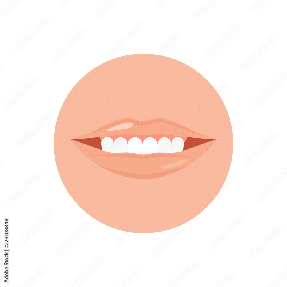 Human mouth with tooth and Vector illustration Human mouth with tooth and Vector illustration