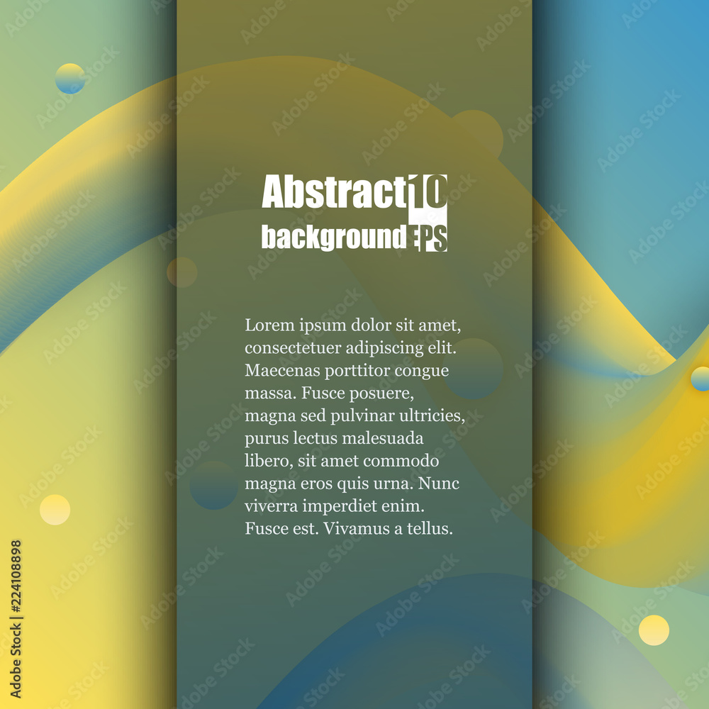 Fototapeta premium Colorful wave with grunge illustration. Brochure template. Eps10 Vector illustration