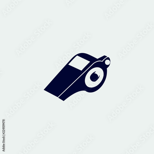 whistle icon, vector illustration. flat icon