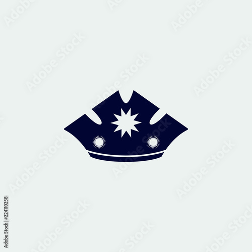 crown isolated on white background icon, vector illustration © TalibovSignature