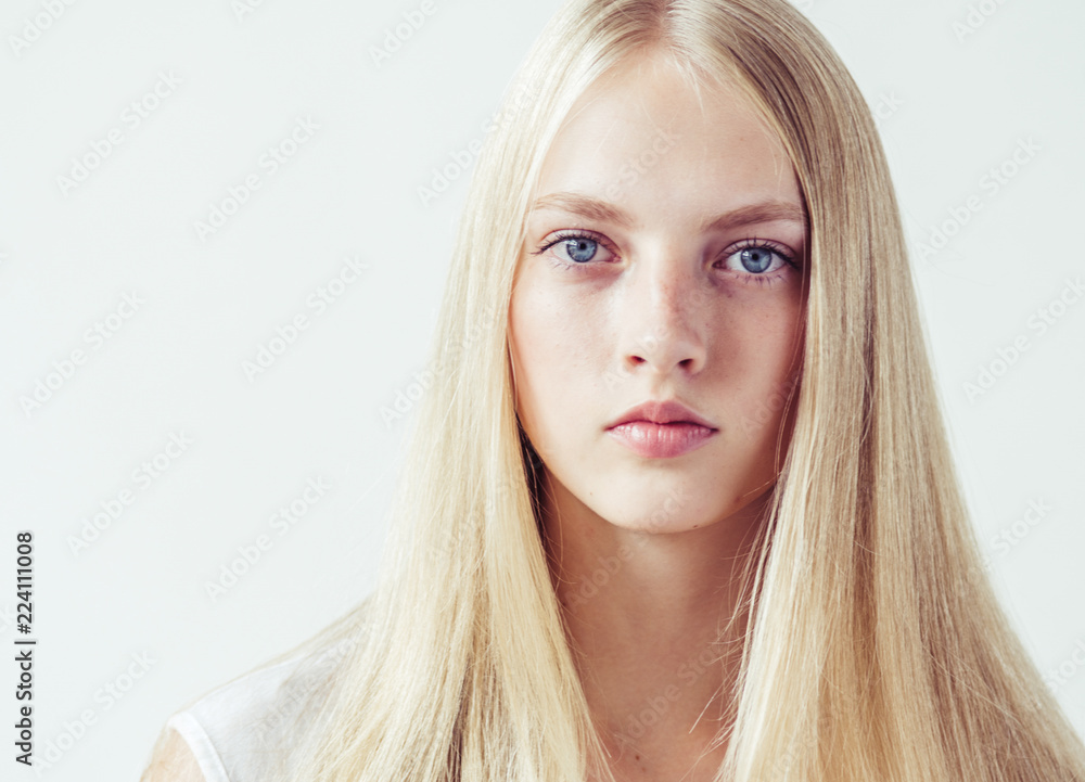 Black Woman Curly Hair with Blonde Color