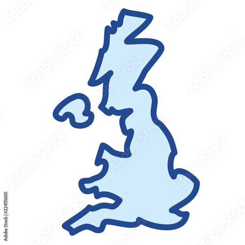 Silhouette Großbrittanien Vector Icon Illustration