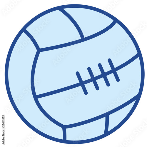 Fußball aus Leder Vector Icon Illustration