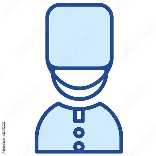Queens Guard Vector icon Illustration