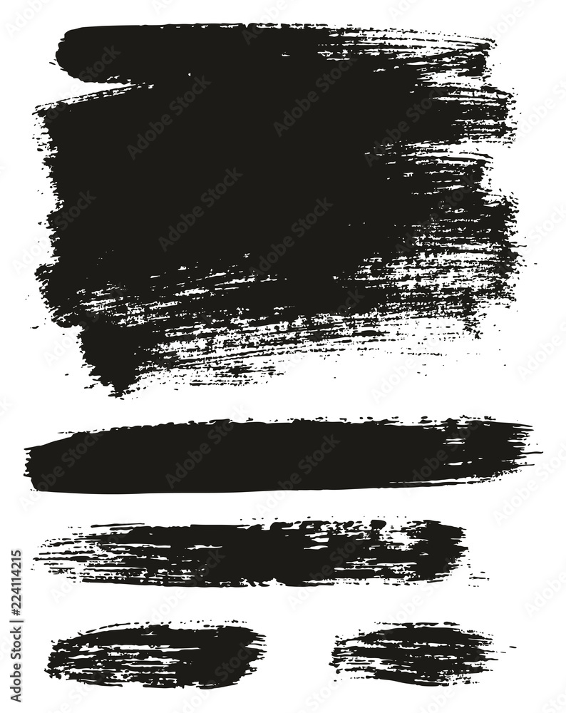 Fototapeta premium Paint Brush Background & Lines High Detail Abstract Vector Background Mix Set 31