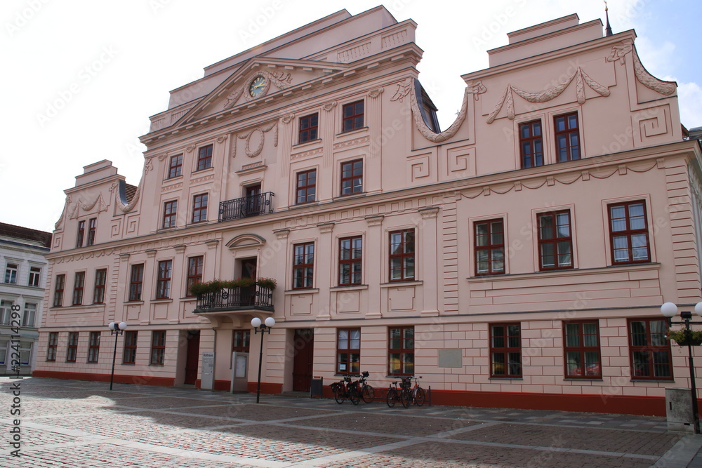 Rathaus der Stadt Güstrow in Mecklenburg-Vorpommern