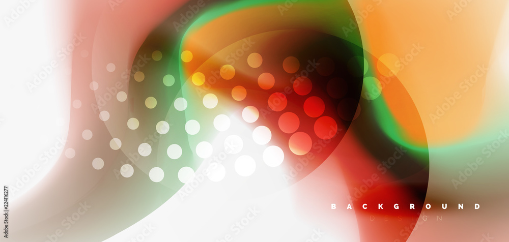 Color flowing wave, trendy liquid design template Color flowing wave, trendy liquid design template