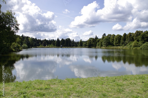 Kranicher teich in hahnenklee bei goslar im harz photo