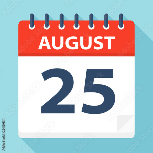 August 25 - Calendar Icon