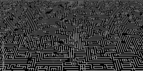 Abstract background 3D labyrinth for design . Vector illustration.