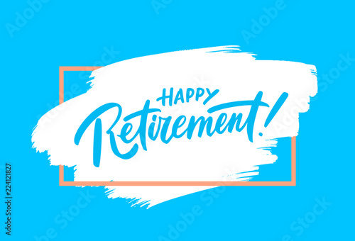 Happy retirement. Party invitation.