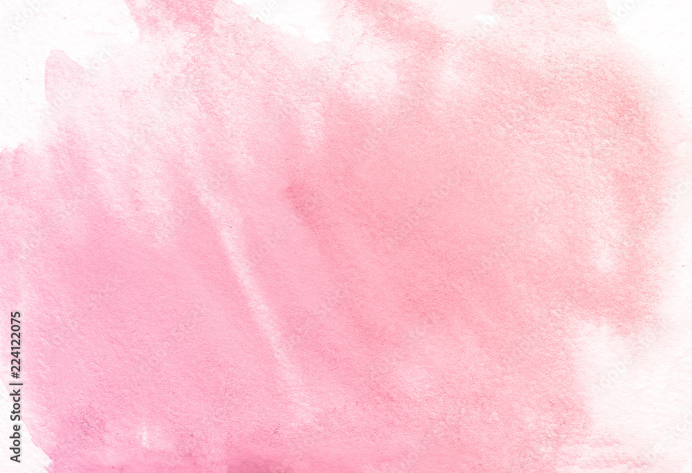 Pink abstract watercolor background.