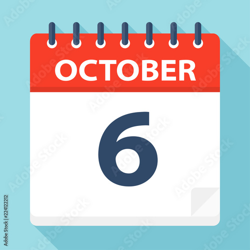 October 6 - Calendar Icon
