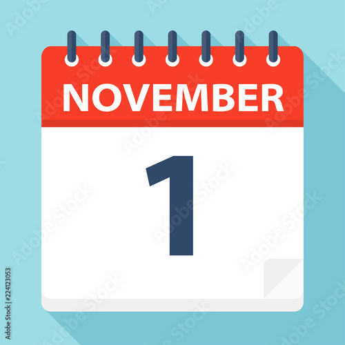 November 1 - Calendar Icon