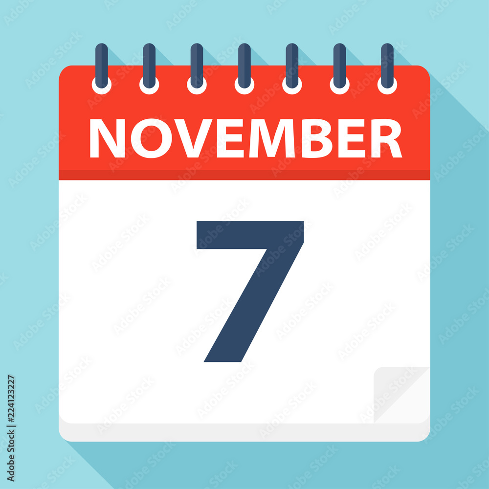 November 7 - Calendar Icon November 7 - Calendar Icon