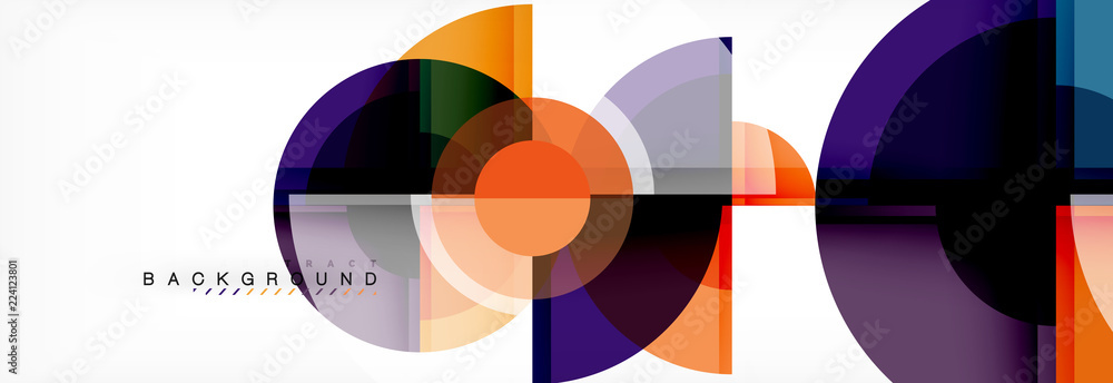 Circle abstract background