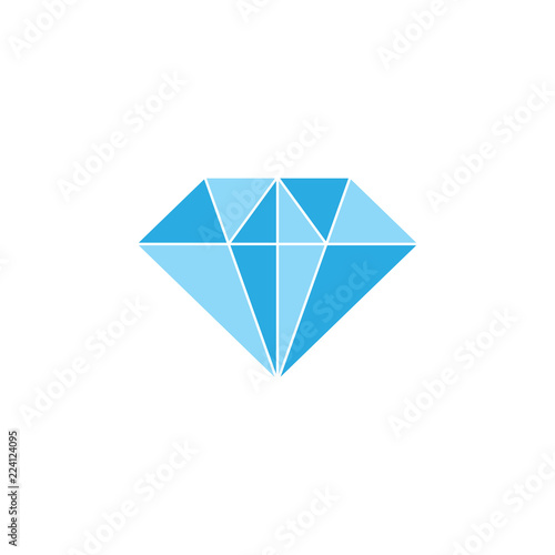 blue diamond gradient symbol vector