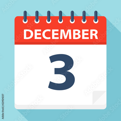 December 3 - Calendar Icon