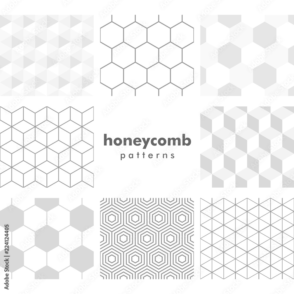 Set of grayscale patterns Stock Vector Adobe Stock