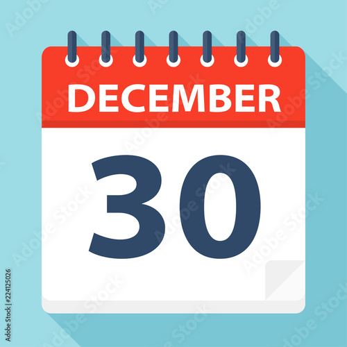 December 30 - Calendar Icon