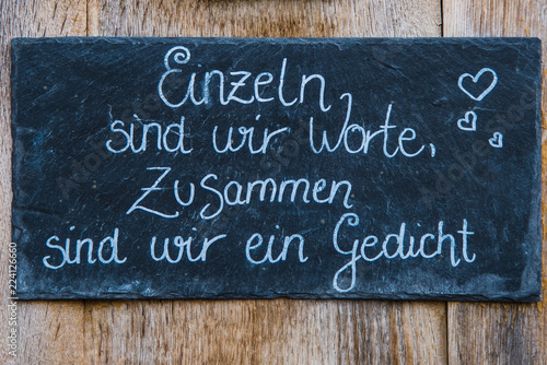 Cuadro en lienzo Gut gemeinte Worte