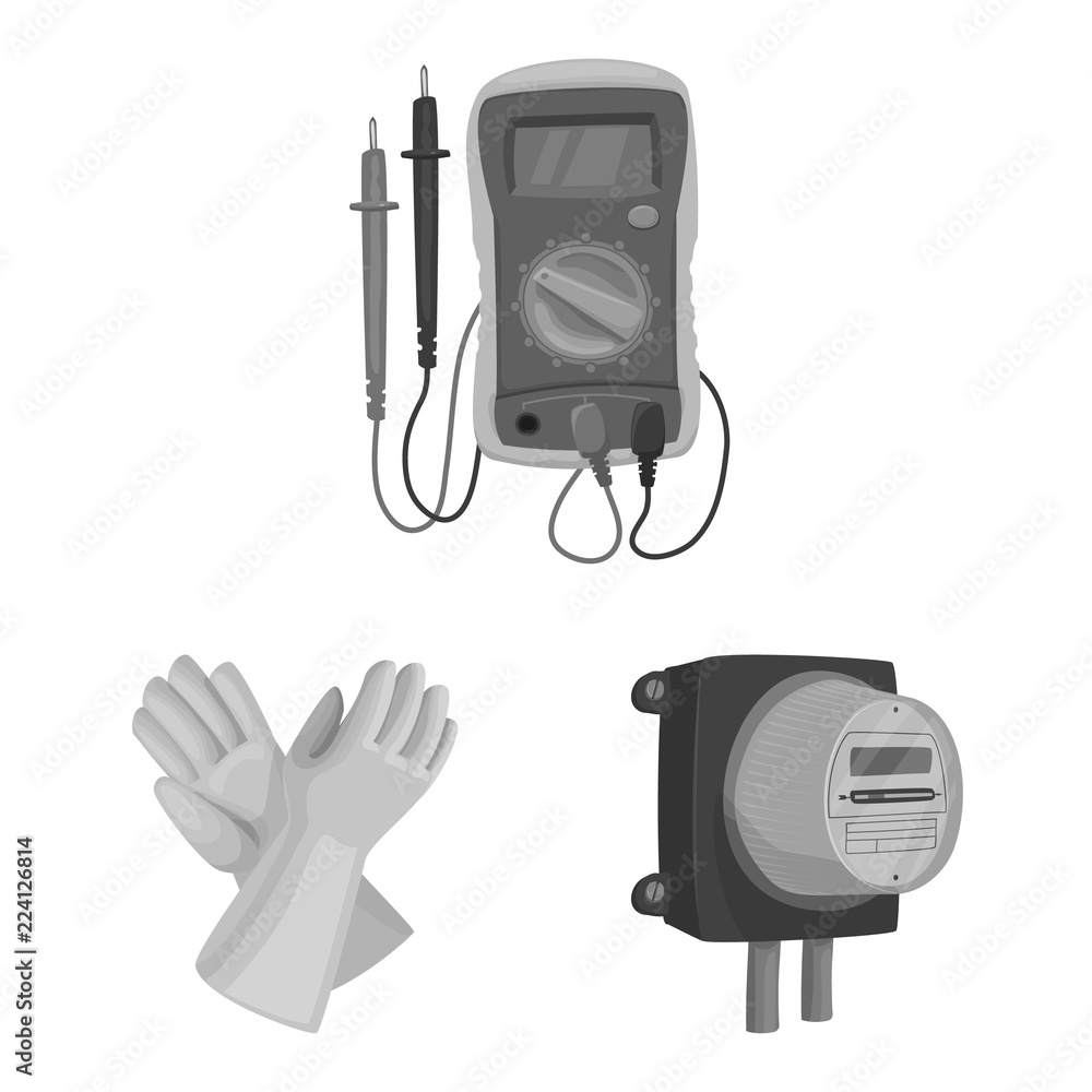 Vector illustration of electricity and electric symbol. Set of electricity and energy stock symbol for web. Vector illustration of electricity and electric symbol. Set of electricity and energy stock symbol for web.