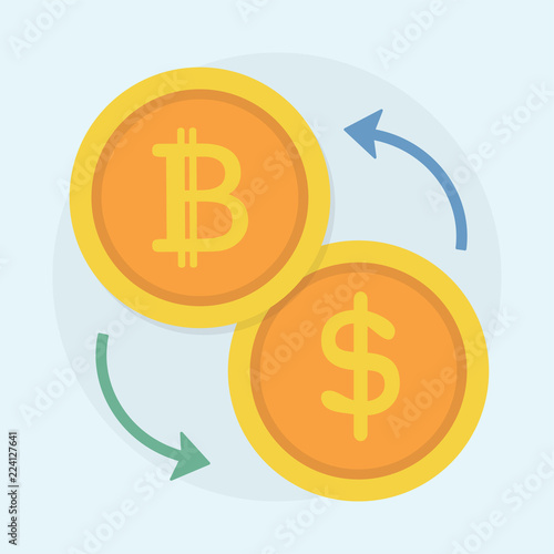 Illustration of bitcoin concept