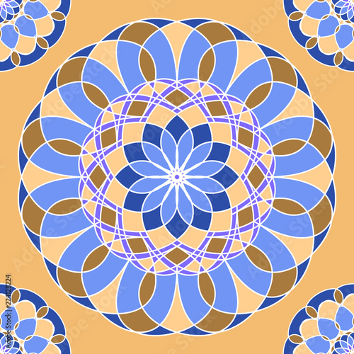 Vector seamless geometric pattern, background for design.