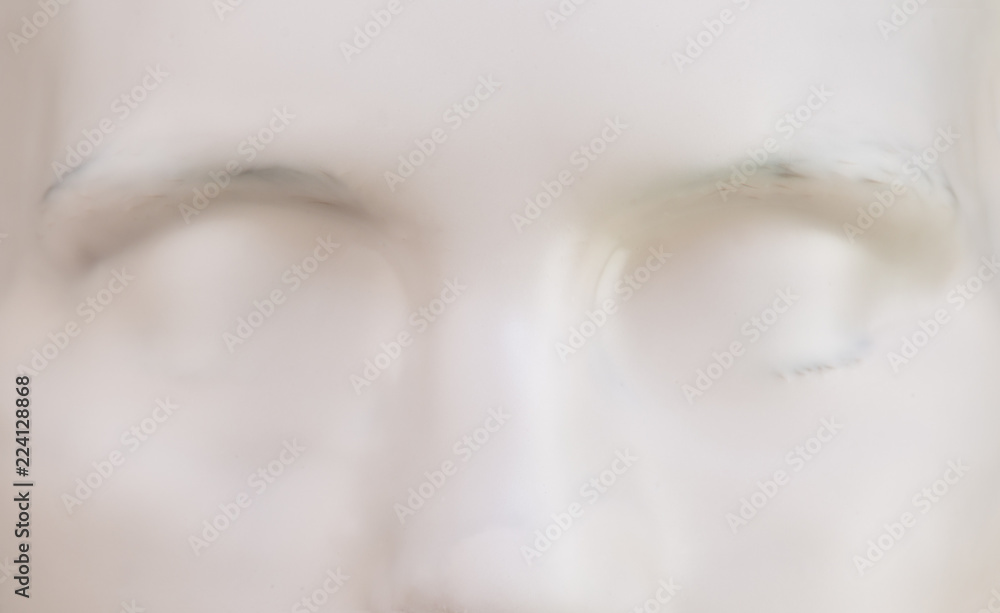 girl with facial mask looking at camera over white background. Cosmetic procedure. Beauty spa and cosmetology. girl with facial mask looking at camera over white background. Cosmetic procedure. Beauty spa and cosmetology.