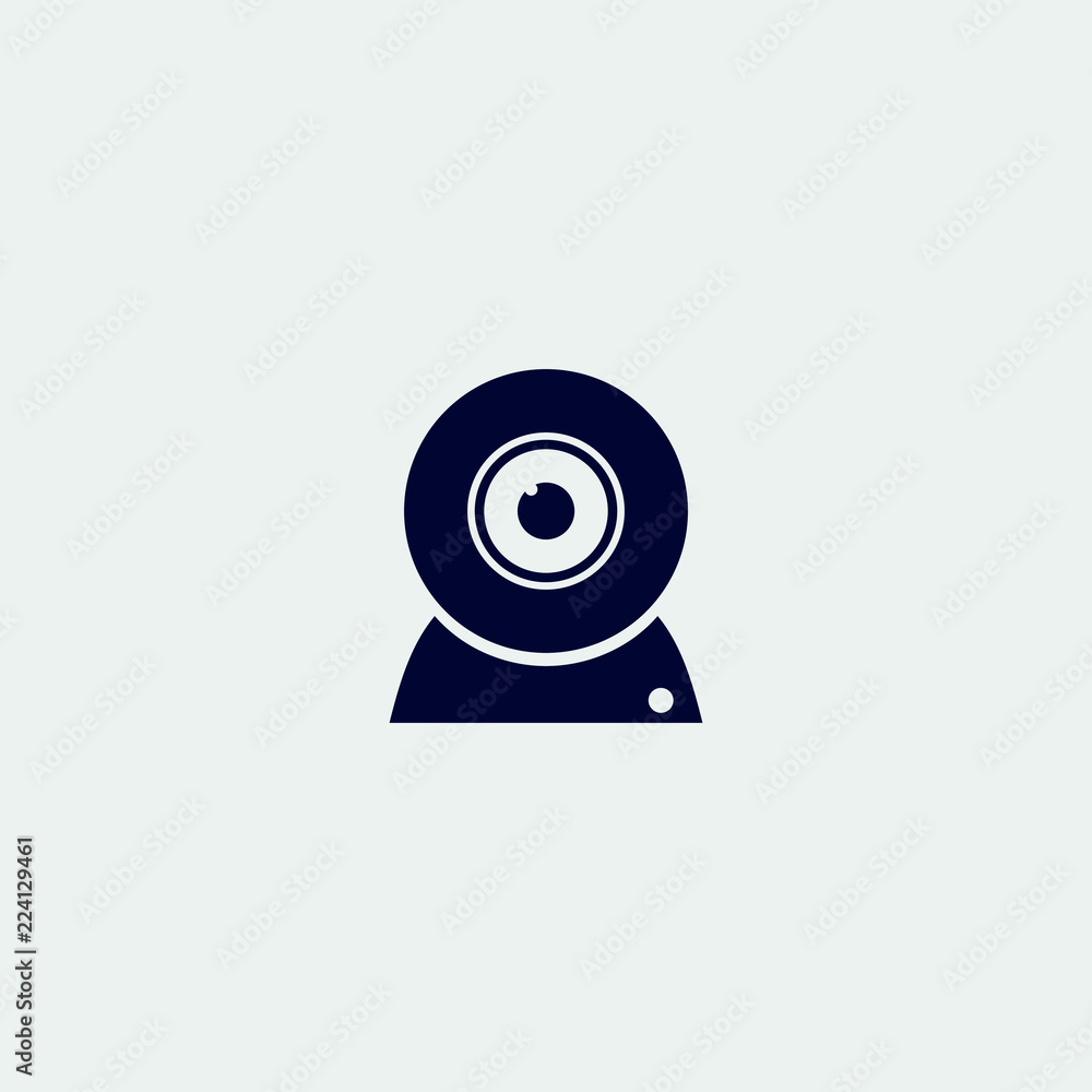 web camera icon, vector illustration. flat icon web camera icon, vector illustration. flat icon